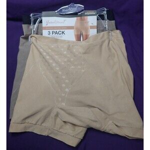 UnderWhere Shapewear 3 Pack Seamless Short Tummy And Rear Control New Large